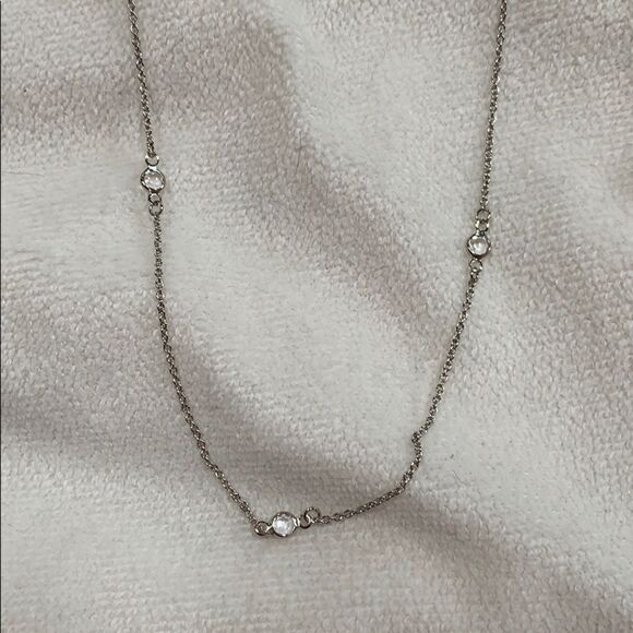 Silver layered two chain necklace | Sz OS - Picture 4 of 4